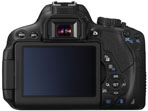 Zadní pohled  na Canon EOS 650D( Kliknutí zvětší)