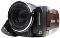 Canon HF200 v přední perspektivě (Kliknutí zvětší)