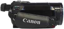 Canon HFS21 v bočním pohledu zprava (Kliknutí zvětší)