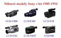 Výběr z produkce Sony 1985 až 1993 (Klikni pro zvětšení)