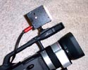 Světlo C-L20W v botce na kameře XM2 (Klikni pro zvětšení)