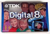 Kazeta systému D8: například od TDK (Klikni pro zvětšení)