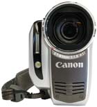 Pohled na Canon DC50 zepředu: objektiv (Kliknutí zvětší)