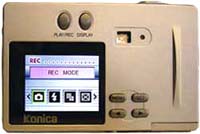 Konica-C2: LCD a MENU