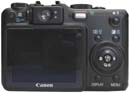 Pohled na Canon PS-G7 zezadu s LCD (Klikni pro zvětšení)