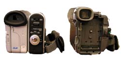 Sharp VL-Z5 a Sony TRV-14 zezadu (Klikni: zepředu)