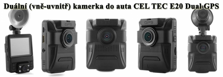 Palubní Duální Auto-kamerka CEl TEC E20 Dual GPS