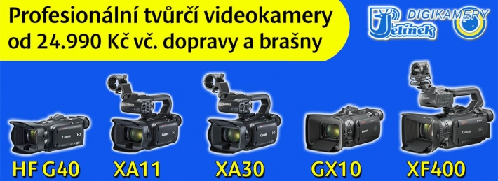 Ucelená řada polo- a profesionálních videokamer Canon