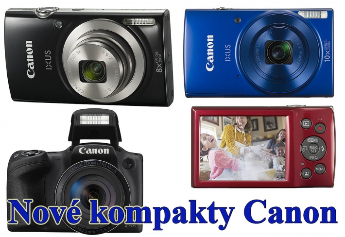 Z nových kompaktních fotoaparátů Canon 2017 