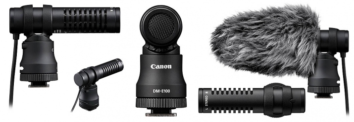 Foto-Casting externího Mikrofonu Canon DM-E100...