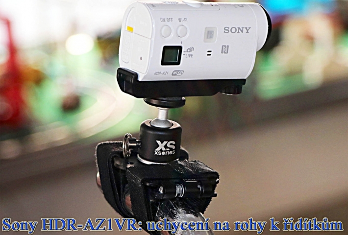 Outdoorová kamerka Sony HDR-AZ1VR na řidítkách
