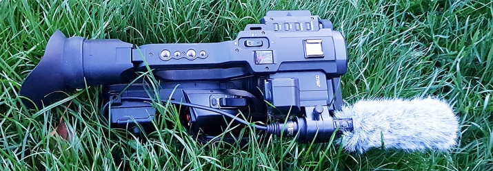 Videokamera Panasonic HC-X1 po natáčení Dronu DJI