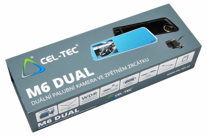 Palubní dvoj-kamera CEL-TEC M6 DUAL - krabice