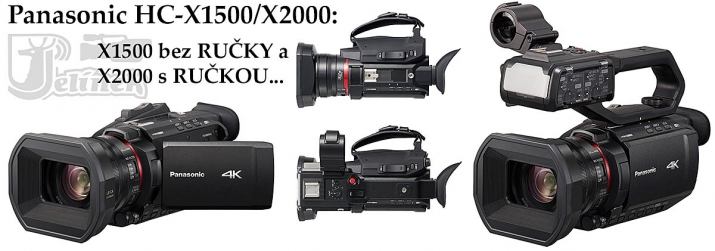 Videokamery Panasonic HC-X1500 a HC-X2000 u sebe