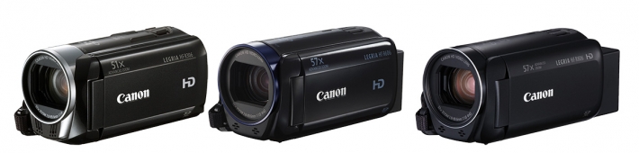 Trio amatérských videokamer Canon 2017/18: řada R8XX
