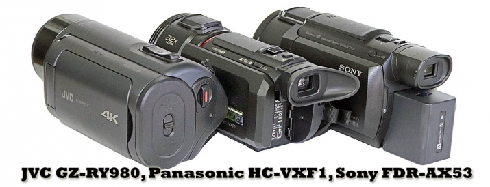 Srovnání: Videokamery JVC RY980, Panasonic a Sony
