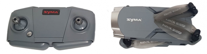 DRON SYMA X30 a jeho dálkové ovládání - shora...