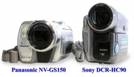 Sony DCR-HC90 vedle NV-GS150 (Klikni pro zvětšení)
