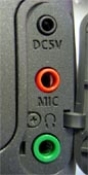 Mikrofonní a sluchátková zdířka u XM2… (Klikni pro zvětšení)