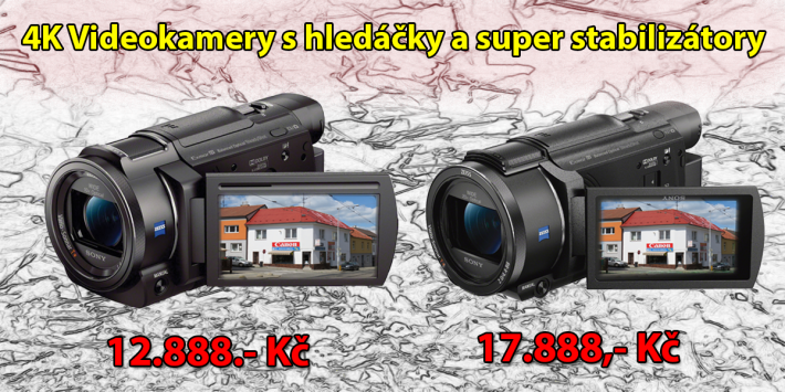 Videokamery AX33 a AX53 s naší prodejnou v LCD