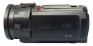 Videokamera Panasonic HC-VX1 v detailu zleva s LCD