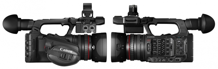 KRÁSNÁ novinka firmy Canon XF605 z obou boků...