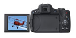  Zadní pohled na digitální fotoaparát  CANON PowerShot SX50 (Klik zvětší)