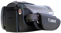 Zadní pohled na Canon HF M306 (Kliknutí zvětší)