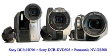 Videokamery mini-DV: srovnání s DVD (Klikni pro zvětšení)