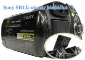 Sony SR12: výklopný okulár hledáčku (Kliknutí zvětší)