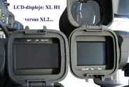 Srovnání LCD-displejů: XL H1 vs. XL2 (Klikni pro zvětšení)