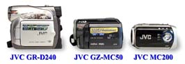 Mini-DV, HDD a CF-karta od JVC (Klikni pro zvětšení)