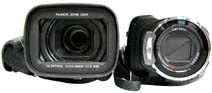 Kamery JVC HD7 a Sony SR8 zepředu (Klikni pro zvětšení)
