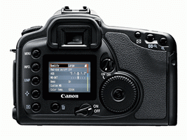 Canon EOS 10D: kliknutí vyobrazí vnitřní uspořádání