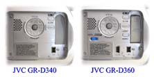 Srovnání tlačítek pod LCD: D340a D360 (Klikni pro zvětšení)