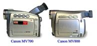 Srovnání typu MV700 a MV800 (Klikni pro zvětšení)
