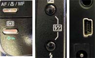 Tlačítka a konektory C-5060 (Klikni pro zvětšení)