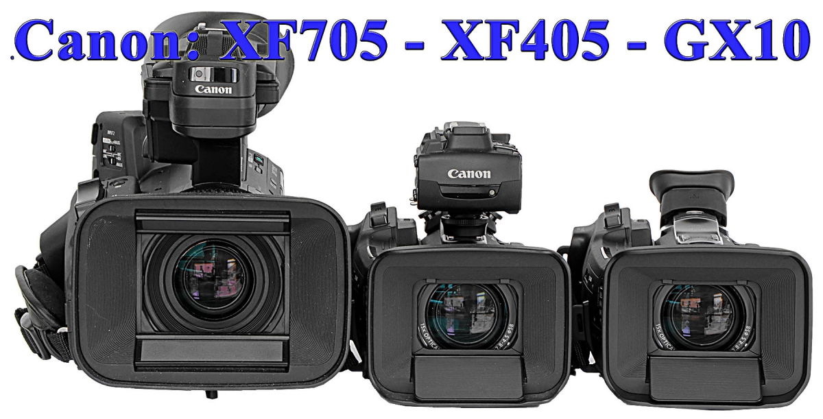 Videokamery Canon XF705-XF405-GX10: srovnání...