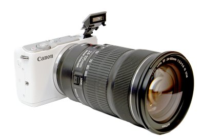 Canon EOS M10 + adaptér EF EOS-M + objektiv EF 24-105mm