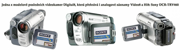 Jedna z modelově posledních kamer D8 s konverzí videa