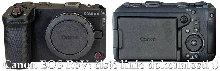 Canon EOS R6V v předním a zadním detaiu přístroje... Canon EOS R6V v předním a zadním detaiu přístroje...