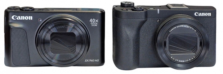 NÁZORNÉ srovnávání fotoaparátů Canon SX740 a V1...