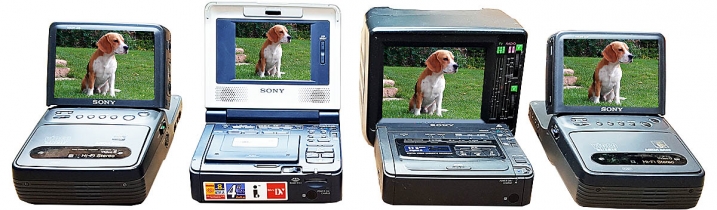 Příklady druhdy VELMI drahých Video-Walkmanů Sony