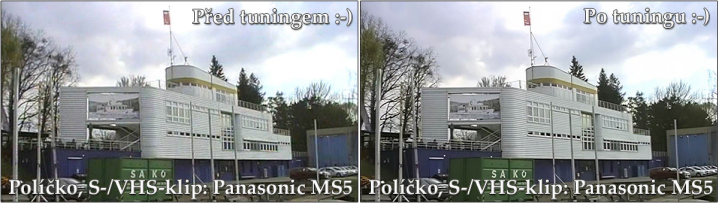 Názorné SROVNÁNÍ klipu z VHS oproti vyladěné kvality