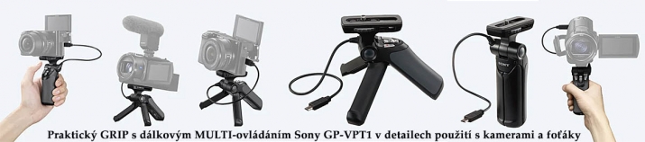 Praktický GRIP s MULTI-ovládáním Sony GP-VPT1...