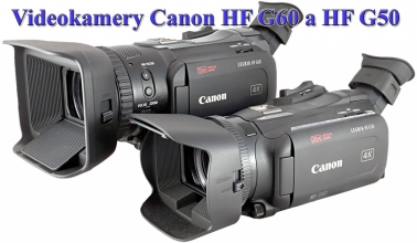 Videokamery Canon HF G60 a HF G50: srovnání