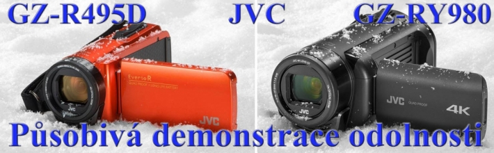 Videokamery JVC R405 a RY980: demonstrace odolnosti 