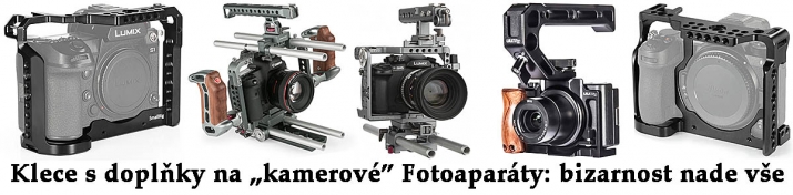 Několik z příkladů příslušenství k natáčení Fotoaparáty