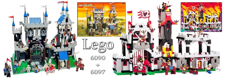 Oba Hrady Lego 6090 + Lego 6097 máme k dispozici...
