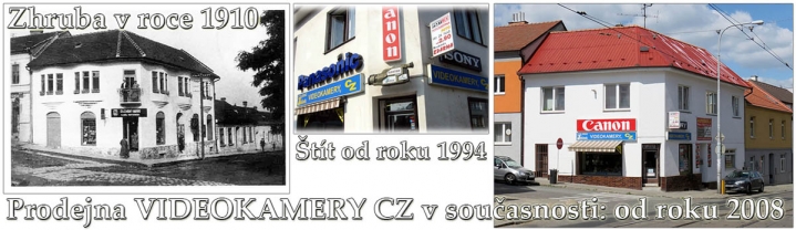 Podoba naší Prodejny v roce 1910 a pak do současnosti